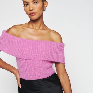 Satine Sleeveless Foldover Sweater